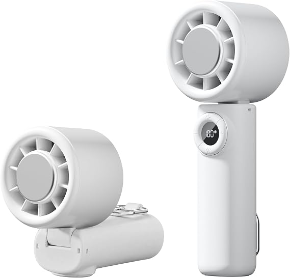 Handheld Fan: Portable Fan Blow Cold Air with Small Ice Cooling Plate