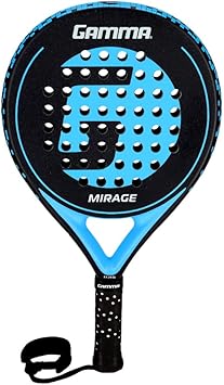 Gamma Mirage Padel Racket Round Shape for Forgiveness & Maneuverability with Large Sweet Spot, Soft Feel - Enhanced Control, Spin, and Comfort for Skill Development