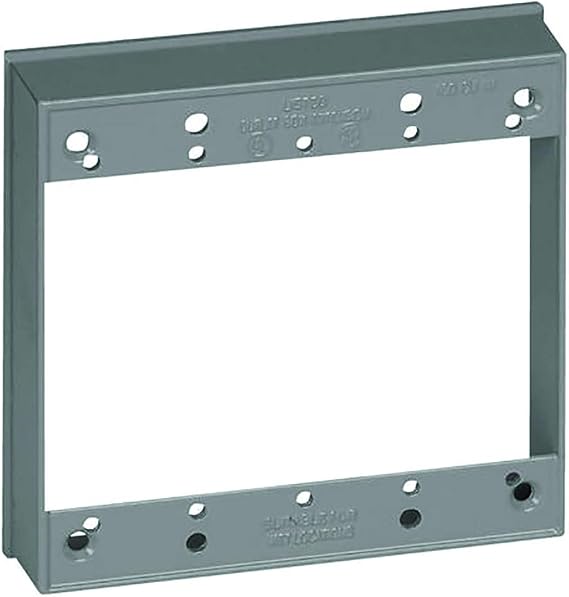 Sigma Engineered Solutions 14323 2-Gang Weatherproof Extension Ring, Gray