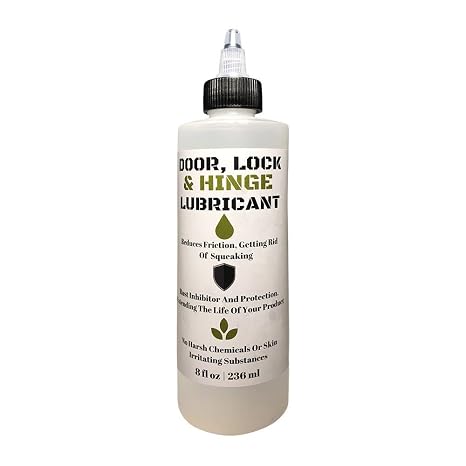 Door, Lock, and Hinge Lubricant - 8 Oz - Great for Sliding Doors, Garage Doors, Stiff Hinges, and Stuck Locks (1)