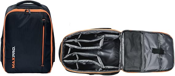 MAXPRO Maxpack Backpack: Travel with your Cable Machine and Gym Accessories | Durable & Weather-Resistant, Fits MAXPRO SmartConnect, Custom Dividers, Zippered Pockets, Water Bottle Mesh Pocket