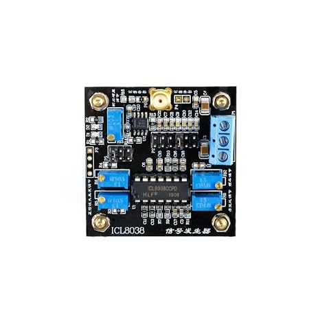 ICL8038 Low Frequency Signal Generator Module 0.001Hz300kHz Sine/Triangle/Square Wave 50ppm/C Drift 0.1% Linearity 070C Operating Temp