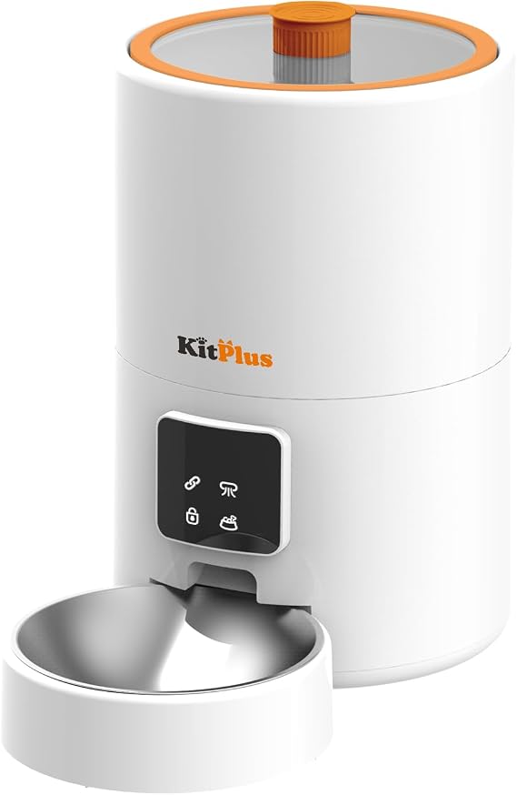 Automatic Cat Feeder, Electronic Pet Food Dispenser for Cats (white)