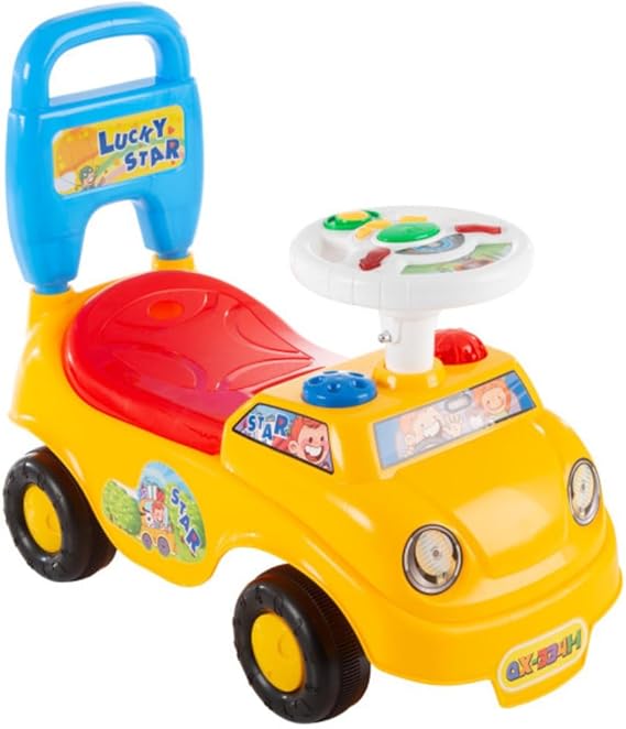 Push Car - Scoot and Ride on with Steering Wheel, Lights, and Music for Kids Ages 18 Months to 3 Years - Learning to Walk Ride on Toys by Lil' Rider