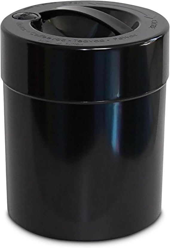 Tightpac Kilovac Airtight Coffee Container Multi-Use Vacuum Container for Coffee Bean Storage, Grounds & Bulk Dry Goods 2.5 lbs / 40 oz / 3.8L, Wide-Mouth, Patented Vacuum Seal, Black