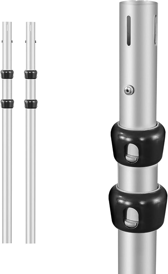 Hecis Pipe and Drape Adjustable Uprights, 8-20ft Upright for Pipe Frame, Backdrop Stand & Curtain Stand & Background Stand -1 Pack