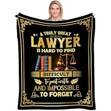 Lawyer Gifts for Women Men, Cool Lawyer Gift Blanket 60x50, Graduation Gifts for Future Lawyer, New Lawyer Office Gifts, Lawyer Christmas Birthday Retirement Gift Idea
