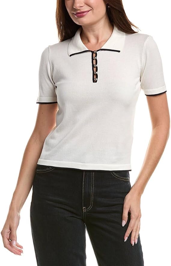 FRAME Denim Womens The Sport Polo Sweater, M