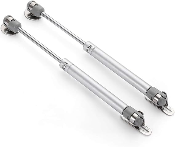 2 Pack 10 inch Gas Prop Force 200N/44LB Gas Struts White Gas Springs/Window Lift and Lid Support/Gas Shocks for RV Bed Platform/Floor Hatch/Outdoor Bench/Cabinet/Tool Box/Truck Canopy/Camper Cover