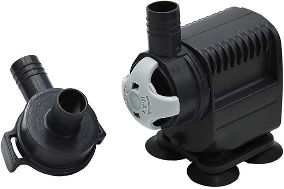 SICCE Syncra Silent NANO Multifunction 110 GPH Submersible Water Pump | Italian Made 2.8W Ultra Quiet Durable Aquarium Fish Tank, Fountian, Pond, Hydroponics, Terrarium Black | Freshwater & Saltwater