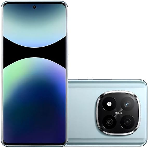 Xiaomi Redmi Note 14 Pro+ Plus 5G + 4G LTE (for Tmobile Mint Tello & Global) (512GB + 12GB) NFC 6.67" 120Hz 200MP Pro AI Camera Model 24115RA8EG Unlocked Dual Sim (Frost Blue)