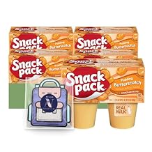 Snack Pack - Lavinia Essentials Bundle: 32- Count of Butterscotch Flavored Pudding, Gluten-free, Kosher On-The-Go 3.25 Plastic Cup + 1 Utility Prop