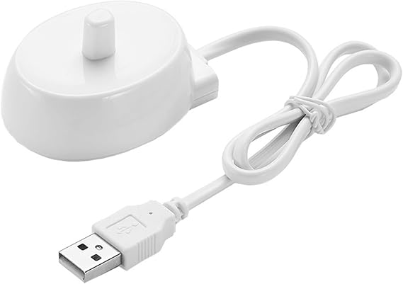ZZOSRDR Electric Toothbrush Charger for Oral B, Universal USB Port Charger Inductive Electric Toothbrush Replacement Charger Base Compatible with Braun Oral B Type 3757 Charging Base for Travel