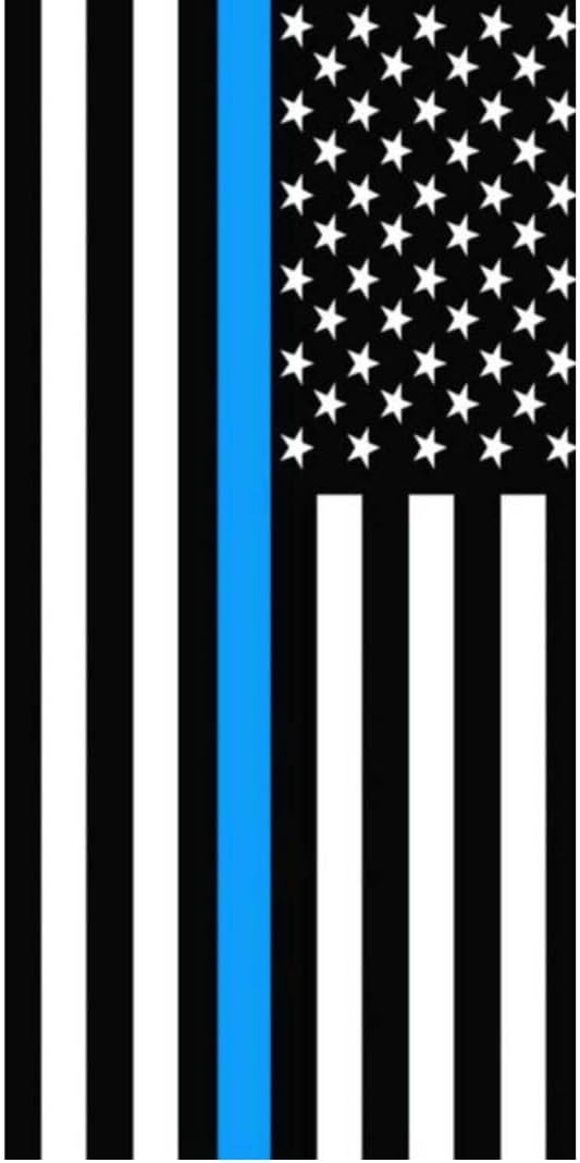 Pure Essence - American Flag Printed Beach and Pool Towel Set, 100% Cotton, 30 inch x 60 inch - USA Fallen Officer Flag