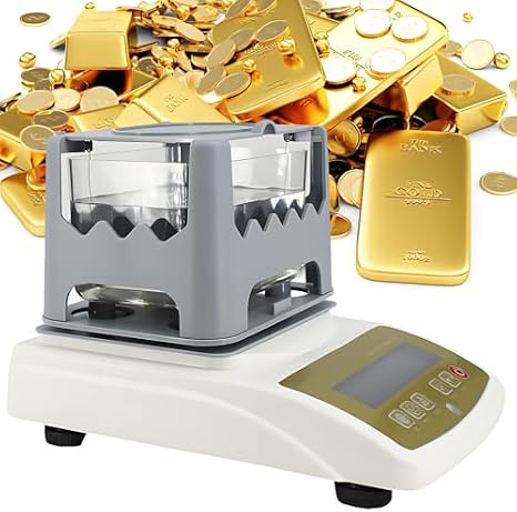 Gold Purity Tester Meter - 0.001g/cm3 Accuracy, Professional Gold Silver Platinum K Gold Palladium Analyzer, Precious Metal Testing Machine for Accurate Results