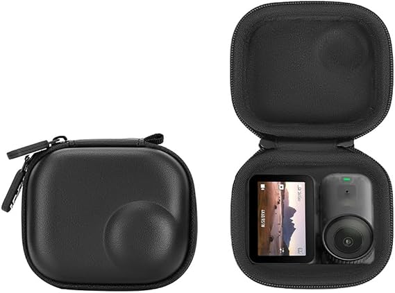 Mini Carrying Case for DJI Osmo Nano, Travel Storage Bag Waterproof PU Leather Body Protective Cover Box Portable Organizer Case for Nano Action Camera