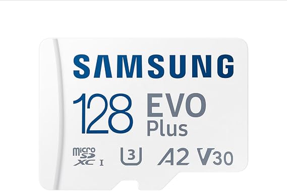 Samsung EVO Plus microSDXC Hafıza Kartı 128 GB, 160 MB/s, U3, V30, A2, ‎MB-MC128SA/APC (2024 Serisi)