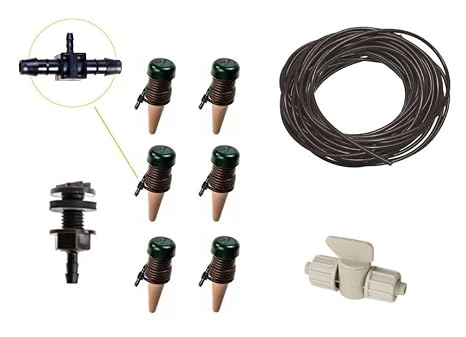 Backyard Starter Kit, Gravity Drip Irrigation for Container Gardening