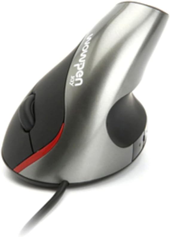 Wow Pen Joy Vertical Ergonomic Optical Mouse Silver by Ergoguys