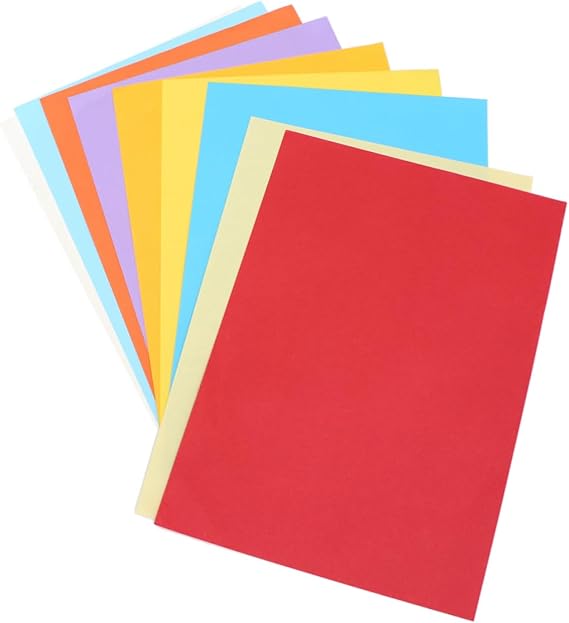 100sheets Printable Copy Paper Manilla Paper Diy Foldable School Office Supplies Ten Colors