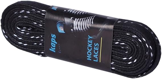 Kaps Professional Ice Hockey Skate Laces Waxed, Inline Roller Blading Skating, Quality Cotton, Made in Europe