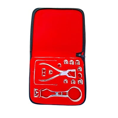18-Item Dental Rubber Dam Kit with Punch, Frame & Clamps