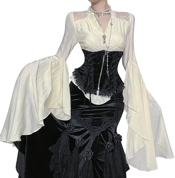 Ouji Fashion Shirt Vkei Clothes Visual Kei Jirai Kei Victorian Lolita Steampunk Victorian Vintage Clothes
