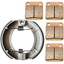 Front and Rear Brake Pads Shoes replacement for Yamaha YFM 400 2x4 4x4 Big Bear 2000 2001 2002 2003 2004