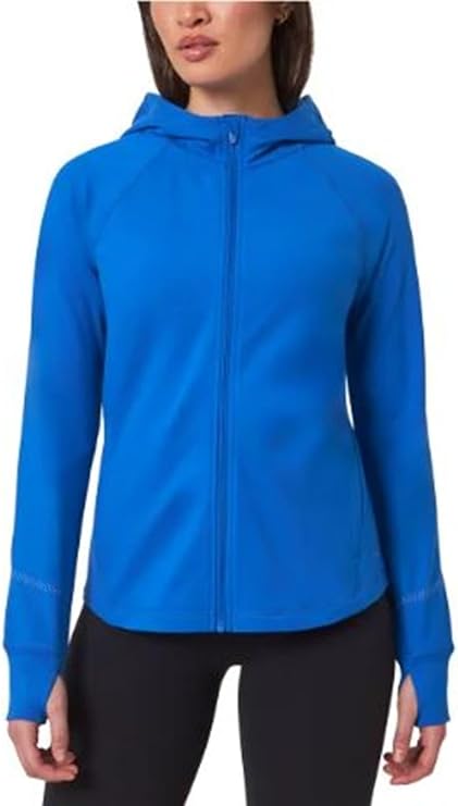 Mondetta Women's Active Full Zip Jacket, Blue, X-Large
