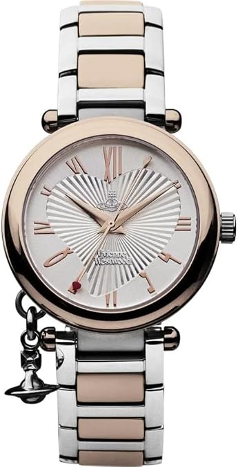 Vivienne Westwood Women's Orb Quartz Watch with Silver Dial Analogue Display and Stainless Steel Bracelet
