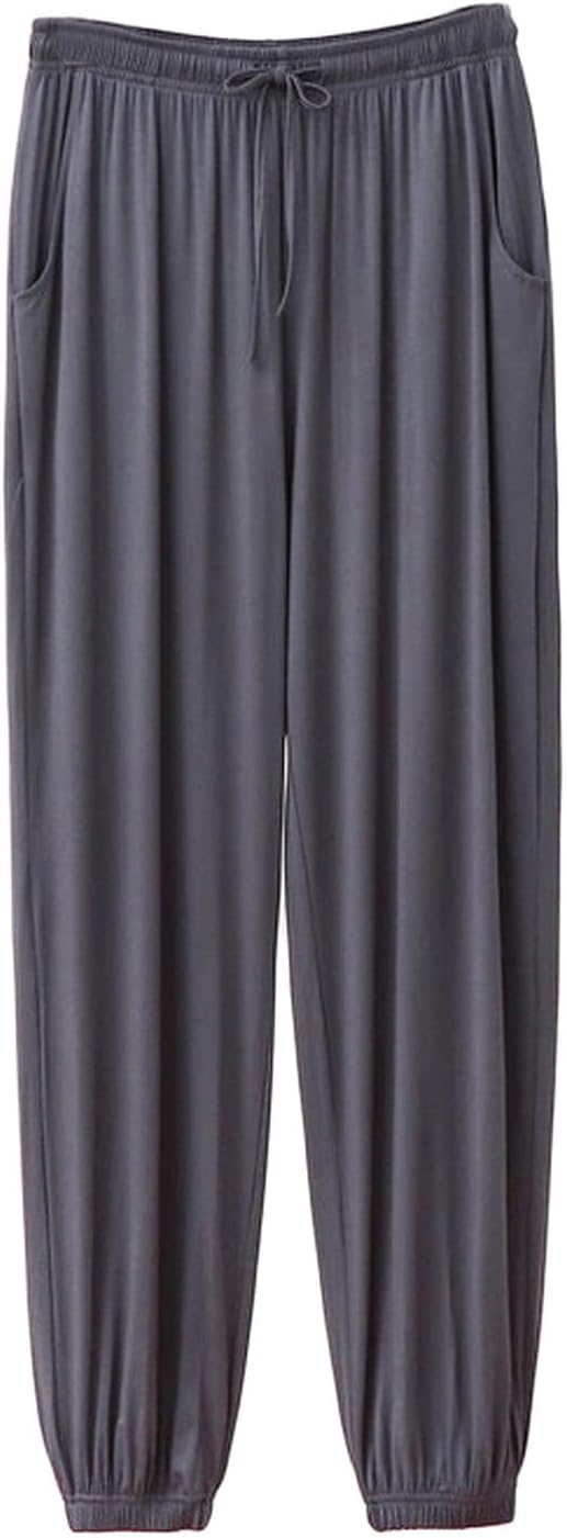 Pajama Pants for Men With Pockets Comfy Loose Elastic Waist Drawstring Lounge Pants Lightweight Bottoms Sleepwear