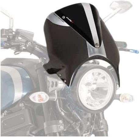 Puig Windshield RETROVISION XSR700/900 16'-20' Base Black/Screen Dark Smoke