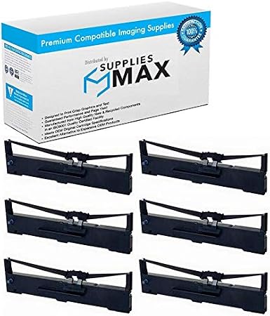 Compatible Replacement for Porelon 12902 Black Printer Ribbons (6/PK) - Replacement to S015329