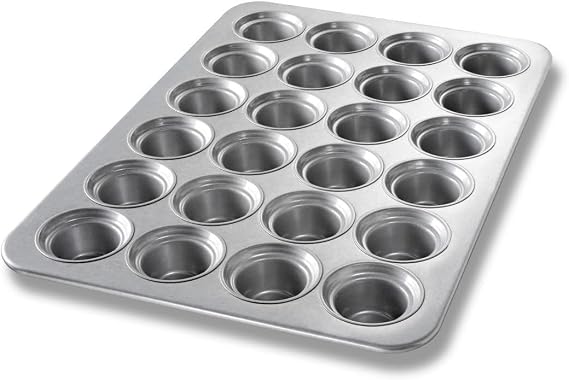 Chicago Metallic Large Crown Muffin Pan, 17-7/8" x 25-7/8" overall | 17-7/8" x 25-7/8" overall, makes (24) 3-5/8" dia. muffins, 7.3 oz. capacity each, wire in rim, hand wash recommended