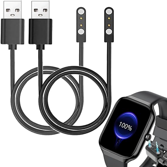 Smart Watch Cable Chargers Compatible with 1.96 P99 Jugeman Smart Watch, 2 PCs