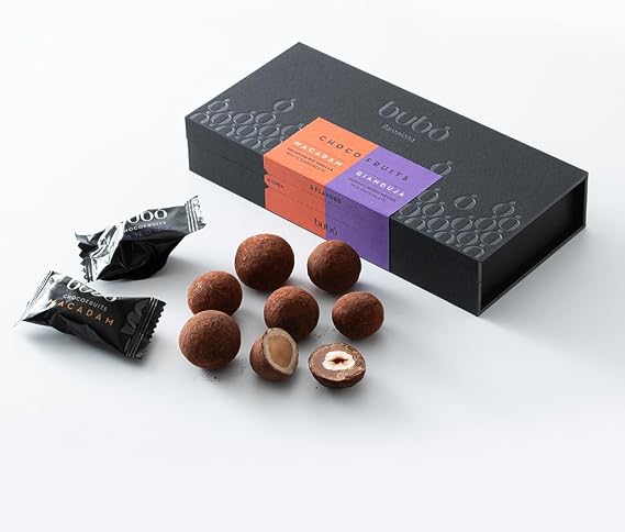Bubo Barcelona Chocolate Fruit Assorted Box 2 Types, 9 Pieces Chocolate Gift
