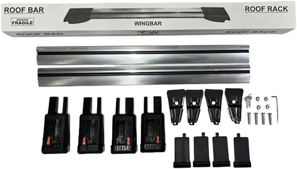 Aerodinamik Ve Kilitlenebilir Ara Atkı Uyumlu Skoda Octavia Estate MK1 1996–2004 Gümüş Eloksal