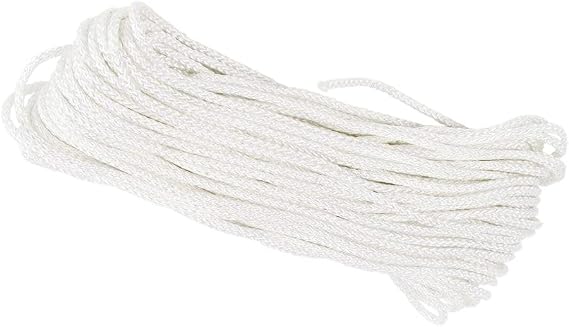 ATERET 1/8 inch by 48 Feet Diamond Braid Polypropylene Rope I Multipurpose Clothesline Rope, UV Resistant & Excellent Shock Absorption I Ideal Use for Camping & Marine (2-Pack)