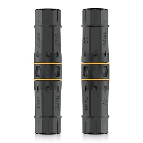iwillink Cat7 IP68 Waterproof RJ45 Coupler LAN Connector 2 Pack
