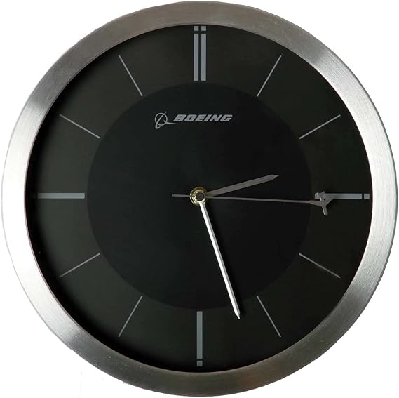 Boeing Rotating Plane Wall Clock