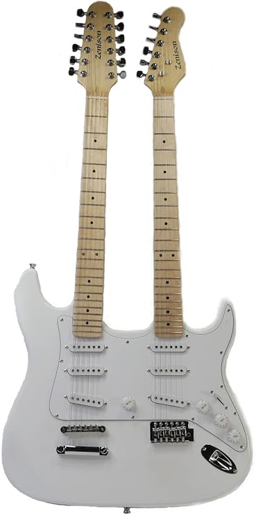 Double Neck Electric Guitar White 12 String & 6 String