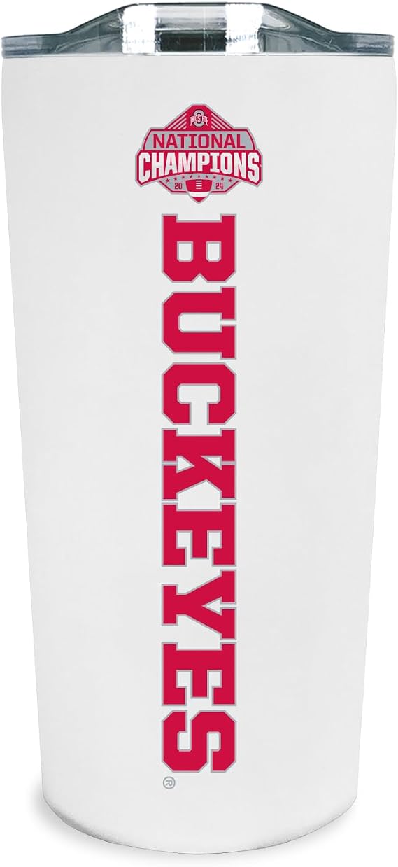 Campus Colors NCAA College Football Championship Travel Tumbler- 18 oz - Double Walled - Insulated Stainless Steel
