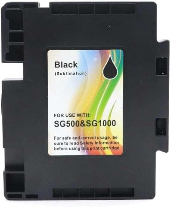 Sublimation Ink Cartridge Compatible with Sawgrass SG500 SG1000 Printer for SG500 SG1000 Printer(Black)