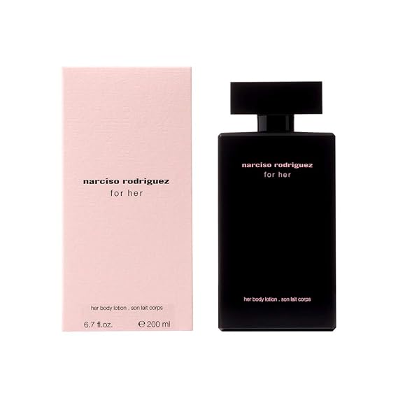 Narciso Rodriguez for Her 6.7 oz Her Body Lotion | Scented body moisturizer, luxury skincare, body cream, fragrance layering, daily body care, beauty gift for women