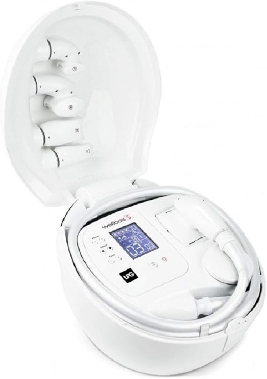 LPG - WELLBOX[S] - Face & Body Sculpting Device - Age-defying, Toning & Cellulite Reduction Action - 100% Non-invasive Cellular Stimulation Method - SPS+ Technology - Made in France - White