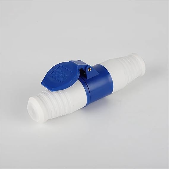 Industrial Panel Mount Socket 3-Pin 16A panel mounted IP44 Waterproof Blue