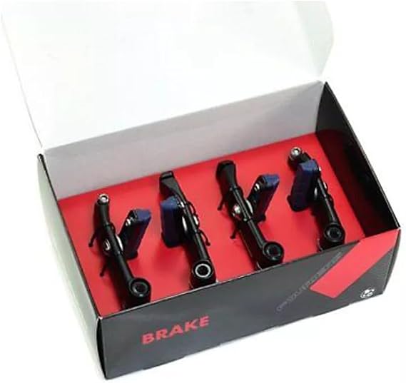 Laminar FOURIERS BR-S005 Direct Mount Aero V-Brake Set for Giant Propel, Black, AL6061-T6 3D Forged, 256g (F+R), Fits Road Bike, 25mm Tires