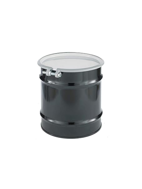 SKOLNIK Carbon Steel Open Head Drum, 10 gallons, Bolt Ring, 0.9mm Body Gauge (Pack of 1)