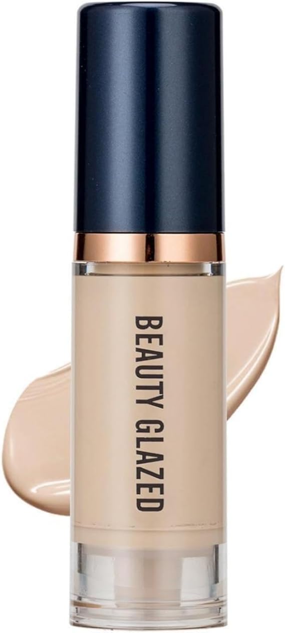 Liquid Foundation, Full Coverage Matte Liquid Foundation, Perfect Oil Control Concealer Foundation, Easy to Use Long Lasting Waterproof Soft Moisturizer Liquid Foundation, Face Makeup Base #104