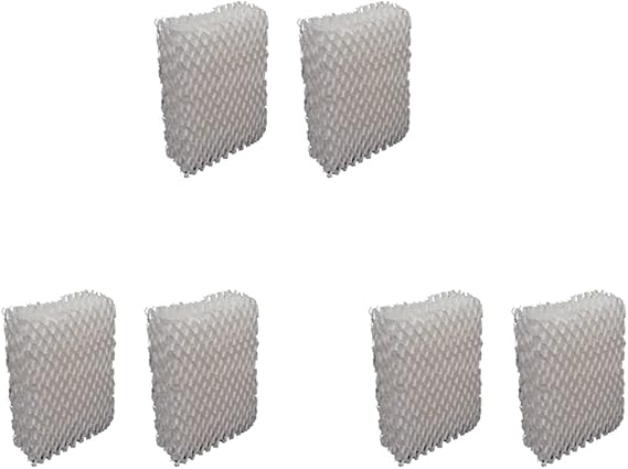 Humidifier Filter for Robitussin RCM832 RCM-832 Humidifier Models 5-15/16" L x 3-15/16" W x 1-7/16" T, 6-Pack